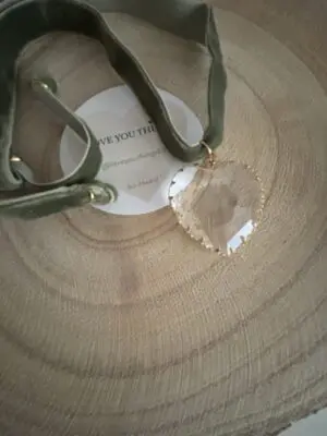 Corazón LOVE YOU
Terciopelo VERDE